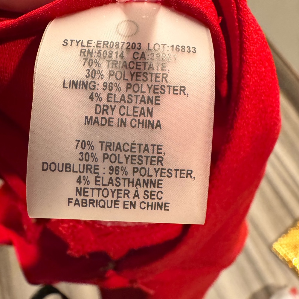 NWOT Elie Tahari 🔥 Bold Red Slim-Fit Ankle Pants – Size 6, New Without Tags - Picture 6 of 8